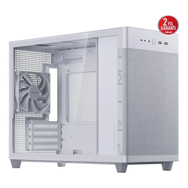 Asus Prime Ap201 Mesh Fanlı Beyaz Micro Atx Bilgisayar Kasası - Görsel 4