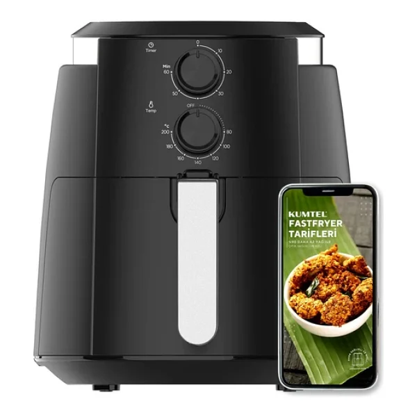 Kumtel Fastfryer XL Haf-01 Airfryer 5.5 Lt Yağsız Fritöz - Görsel 4