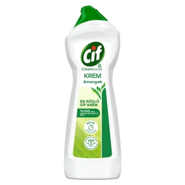 Cif Cleanboost Krem Amonyak Yüzey Temizleyici 750 Ml - Görsel 9
