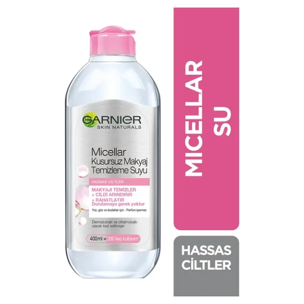 Garnier Micellar Hassas Ciltler Kusursuz 400 Ml Makyaj Temizleme Suyu - Görsel 5