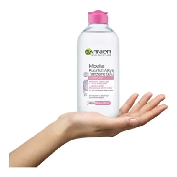 Garnier Micellar Hassas Ciltler Kusursuz 400 Ml Makyaj Temizleme Suyu - Görsel 9