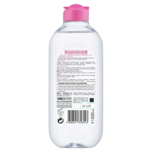 Garnier Micellar Hassas Ciltler Kusursuz 400 Ml Makyaj Temizleme Suyu - Görsel 7