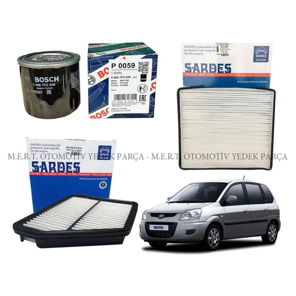 Hyundai Matrix 1.6 Benzinli Filtre Bakım Seti (Hava+Yağ+Polen) - Görsel 3