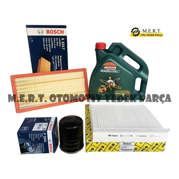 Fiat Egea 1.4 Yağ Bakım Filtre Seti + Castrol Magnatec - Görsel 3