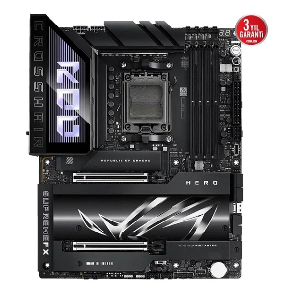 Asus Rog Crosshair X870e Hero AMD Am5 DDR5 Atx Anakart - Görsel 5