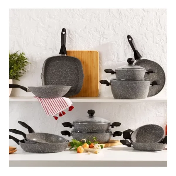 Schafer Cory 28 Cm Basık Granit Tencere - Görsel 4