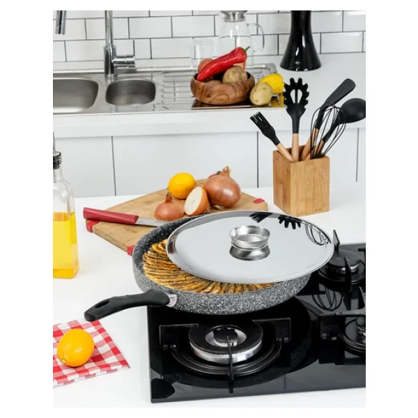Taç Ultra 32 Cm Granit Balık Tavası - Görsel 6