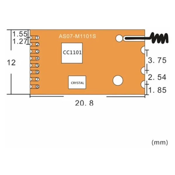Cc1101 433mhz Kablosuz Haberleşme Modülü Spı 1000 Metre Rf Alıcı Verici Transceiver - Görsel 8