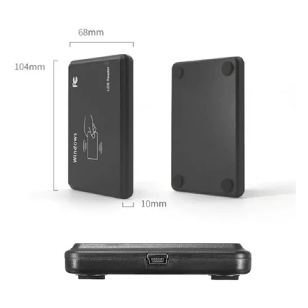 Çift Frekans 13.56mhz Ve 125khz USB Rfid Okuyucu Dual Rfıd Manyetik Kart Anahtarlık Etiket Okuyucu - Görsel 3
