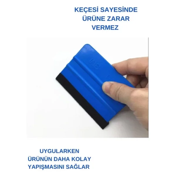 Renkli Duvarlar Duvar Paneli Uygulama Seti 1 Adet Keçeli Aparat 1 Adet Falçata Pratik Duvar Paneli Kağıdı Folyo Seti - Görsel 3