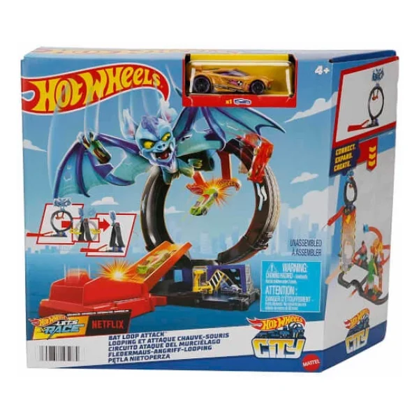 Hot Wheels Düşman Yaratıklar Oyun Seti Bat Loop Attack Htn78 - Görsel 5