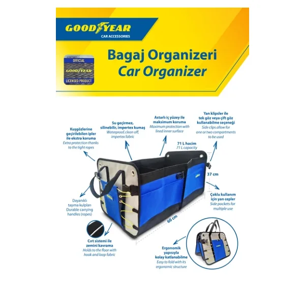 Goodyear 401012 71 Lt Bagaj Organizeri - Görsel 5