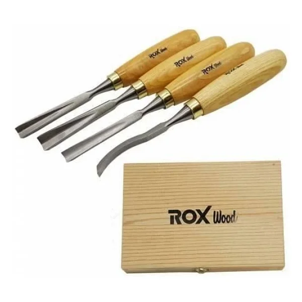 Rox Wood 15399076 4 Parça Ahşap Oyma Seti - Görsel 3