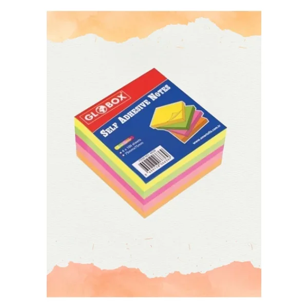 Globox Yapışkanlı Not Kağıdı 75x75 4 Renk 400 Yaprak - Görsel 5
