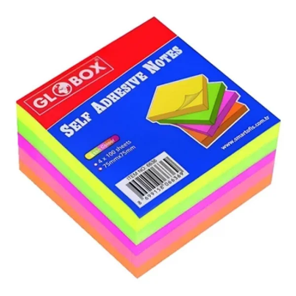 Globox 75x75 400 Yaprak Yapışkanlı Not Kağıdı - Görsel 4