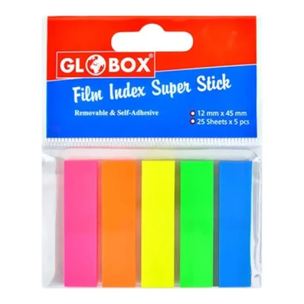Globox Film Index Super Stick 5 Renk Yapışkanlı Not Kağıdı 30'lu (1 Kutu) - Görsel 6