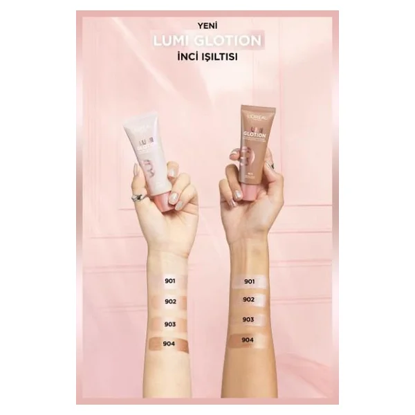 L'oreal Paris Glotion All In One Doğal Işıltı Veren 904 Deep Glow Likit Highlighter - Görsel 9