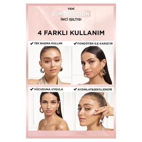 L'oreal Paris Glotion All In One Doğal Işıltı Veren 904 Deep Glow Likit Highlighter - Görsel 7