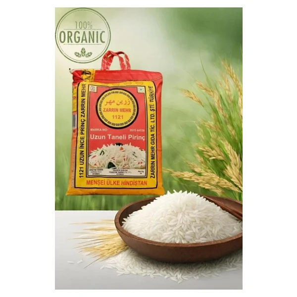 Zarrin Mehr 1121 Basmati Pirinç 5 Kg - Görsel 6
