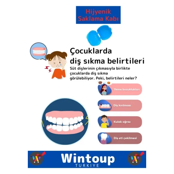 Özel Tasarım Çene Sıkma Diş Gıcırdatma Bruxism Gece Plağı Koruyucu Aparat Dişlik Uyku Aparatı 1 Adet - Görsel 3