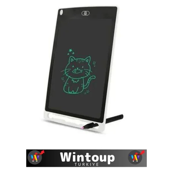 Özel Üretim Uzun Ömürlü Lcd Dijital Kalemli Çocuk Çizim Eğitim Tableti Not Resim 8.5 İnç Tablet - Görsel 4