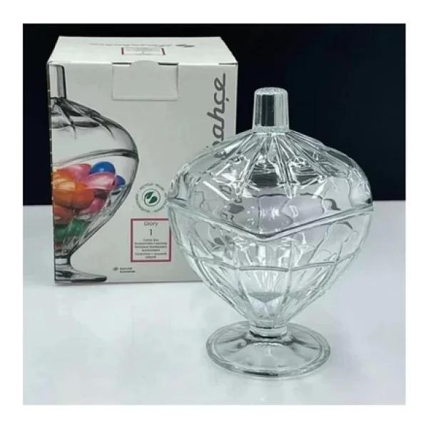 Paşabahçe Glory 98585 Kapaklı Cam Şekerlik - Görsel 3