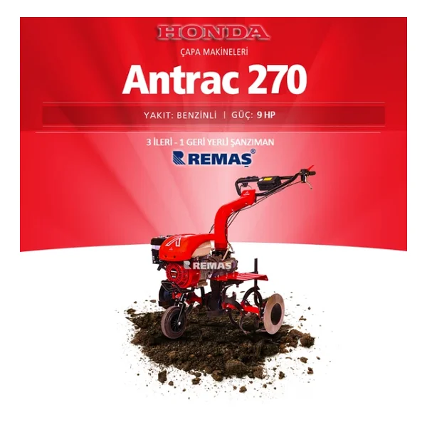 Antrac 270 Honda Gx270 9 Hp Benzinli Çapa Makinesi - Görsel 5