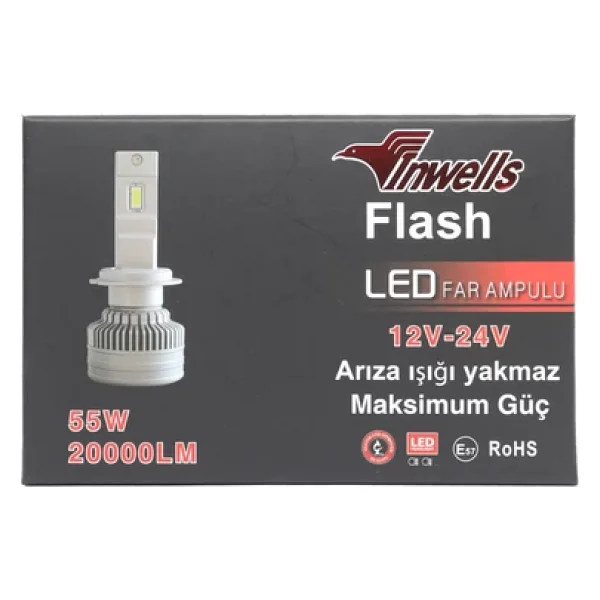 Inwells İnwells Yeni Flash Csp LED Xenon (Zenon) H15 20,000 Lümen Arıza Işığı Yakmaz - Görsel 6