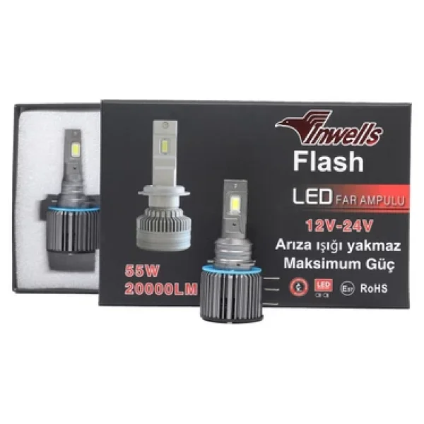 Inwells İnwells Yeni Flash Csp LED Xenon (Zenon) H15 20,000 Lümen Arıza Işığı Yakmaz - Görsel 4
