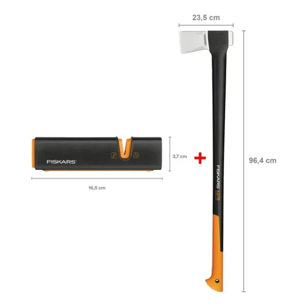Fiskars Yarma Baltası XXL-X27 + Balta Ve Bıçak Bileyici - Görsel 3