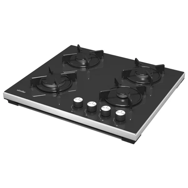 Simfer 3031 Siyah Cam Set Üstü Ocak - Görsel 5