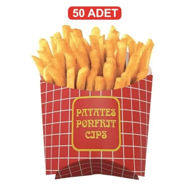 Karton Cips Patates Kutusu 50 Adet - Görsel 5