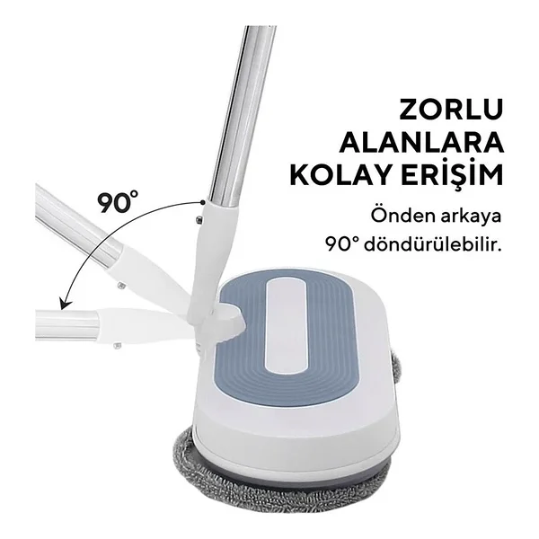 Kumtel Hwsm-01 Kablosuz Şarjlı Mop - Görsel 4