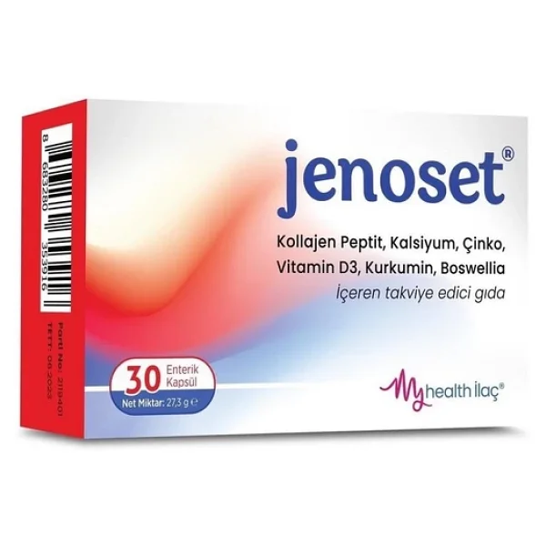 Jenoset Kollajen Peptit Vitamin D3 30 Kapsül - Görsel 5