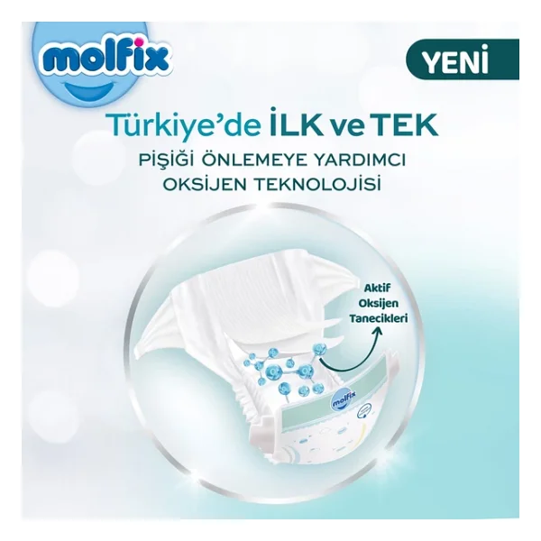 Molfix Premium 5 Numara Junior 66'lı 4 Adet Bebek Bezi - Görsel 5
