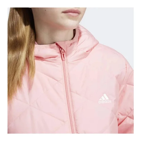 Adidas Light Padded Jf4344 Kapüşonlu Pembe Çocuk Şişme Mont - Görsel 6
