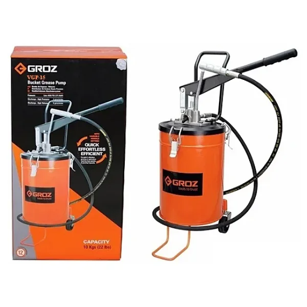 Groz Vgp/15 Kovalı Gres Pompası Tekerlekli 15 Kg. - Görsel 5