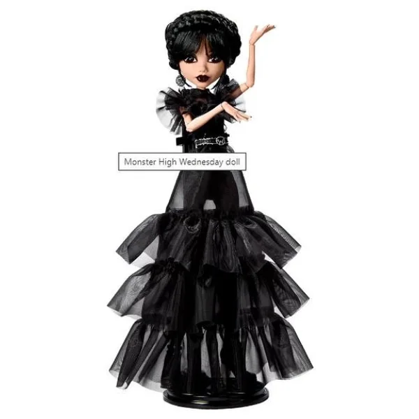 Monster High Wednesday Balo Elbiseli Bebek Hxj03 - Görsel 7