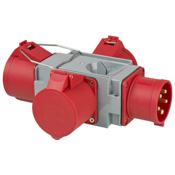 Brennenstuhl Cross Serisi Cee Adaptör Güç Dağıtıcısı Ip44 1x Cee Fişi 400v/32a Ve 3x Cee Prizleri 400v/32a Dış Mekan Çoklayıcı Ve Dönüştürücü Priz - Görsel 8