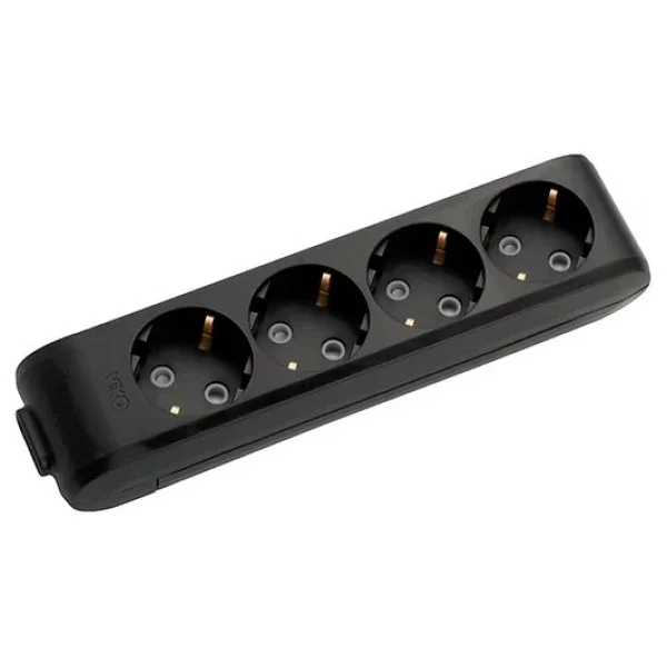 Viko Multi-Let 90133400 Topraklı Kablosuz Siyah 4'lü Priz - Görsel 5