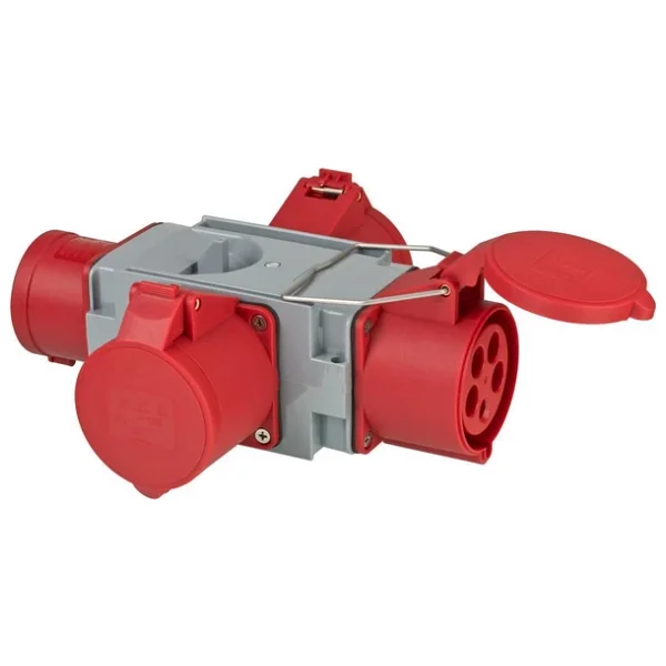 Brennenstuhl Cross Serisi Cee Adaptör Güç Dağıtıcısı Ip44 1x Cee Fişi 400v/32a Ve 3x Cee Prizleri 400v/32a Dış Mekan Çoklayıcı Ve Dönüştürücü Priz - Görsel 6