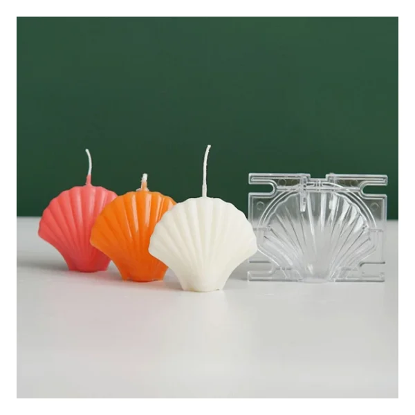 Poli Karbon Sert Plastik Shell Mum Kalıbı Küçük Boy 9,3x7,1 Cm - Görsel 6