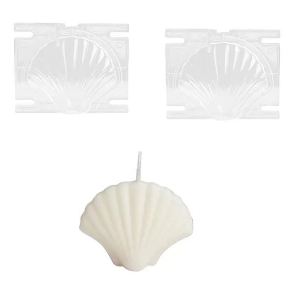 Poli Karbon Sert Plastik Shell Mum Kalıbı Küçük Boy 9,3x7,1 Cm - Görsel 3