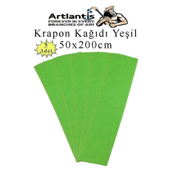 Krapon Kağıdı 50x200 Cm 5 Adet Renkli Grapon Kağıdı Okul Sınıf Etkinlik Kreş Okul Öncesi Kırapon Grafon - Görsel 8