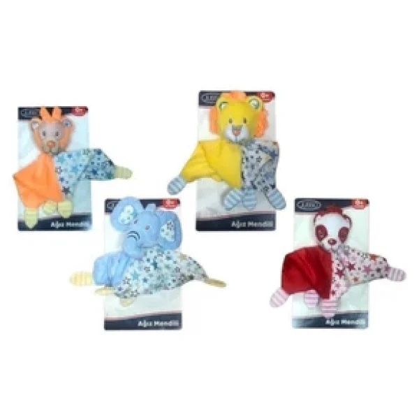 Jusso Toys Peluşlu Ağız Mendili - Turuncu Maymun - Görsel 4