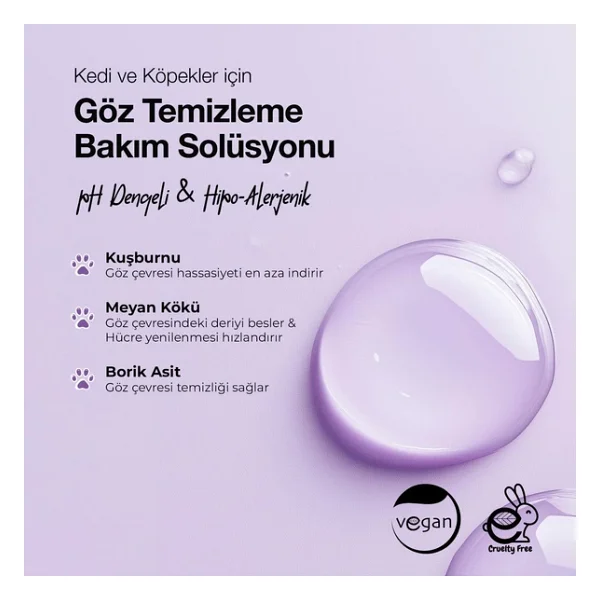 Docho Kedi Ve Köpekler İçin 50 Ml Göz Temizleme Ve Bakım Solüsyonu - Görsel 5