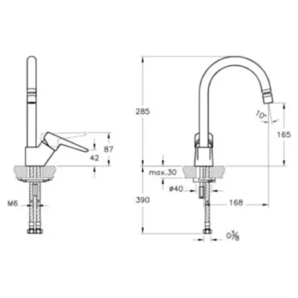 Artema Neva Soft A43401 Krom Mutfak Bataryası - Görsel 5