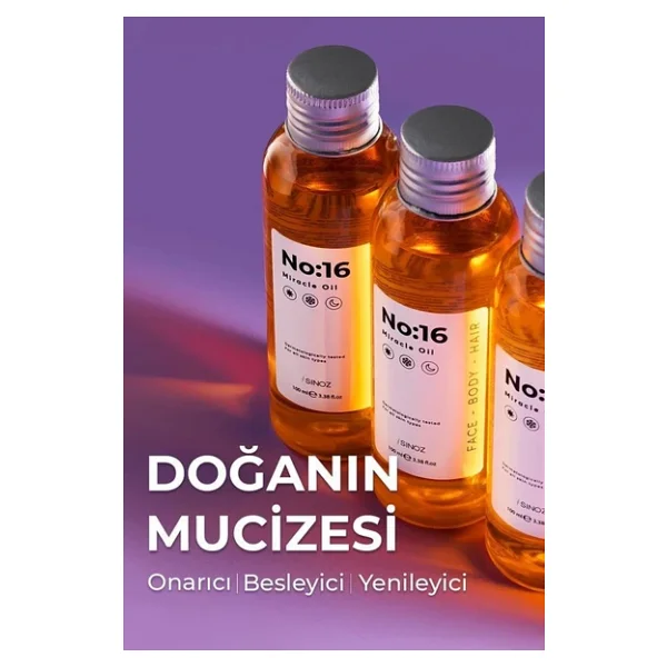 Sinoz No:16 Miracle Oil Mucizevi Bakım Yağı 100 Ml - Görsel 6