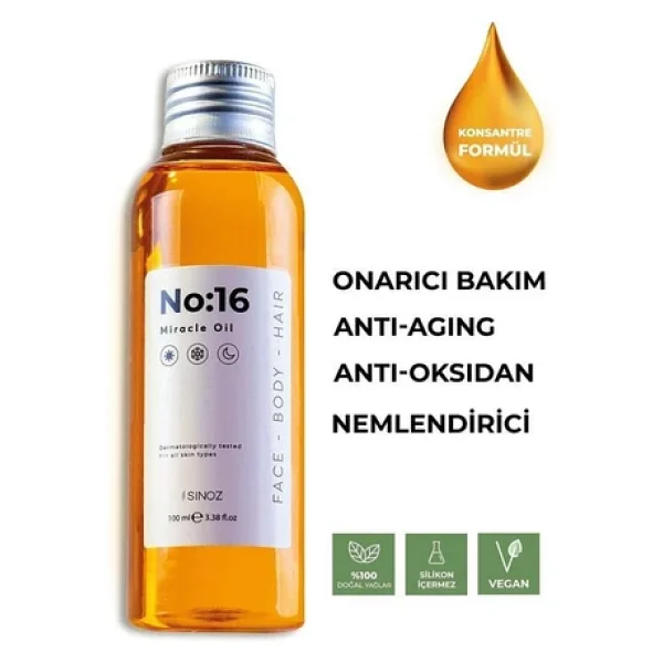 Sinoz No:16 Miracle Oil Mucizevi Bakım Yağı 100 Ml - Görsel 5