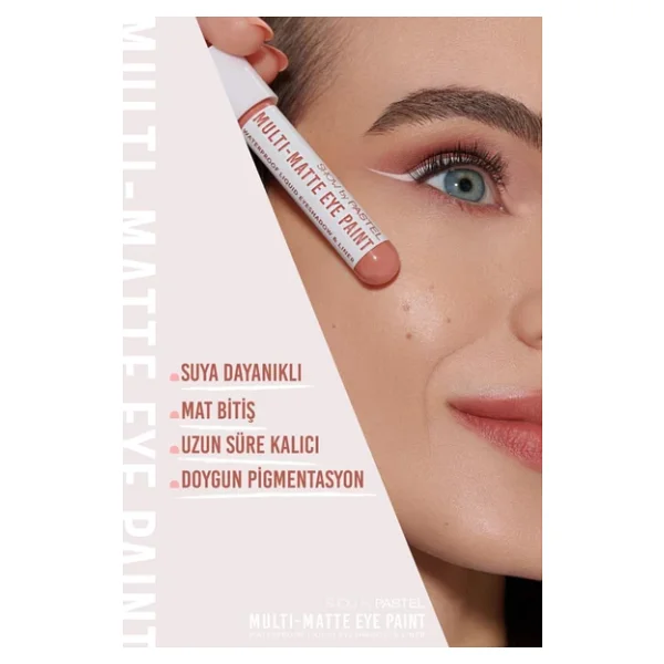 Show By Pastel Multi Matte Waterproof 82 Vibing Eyeliner Ve Likit Far - Görsel 6